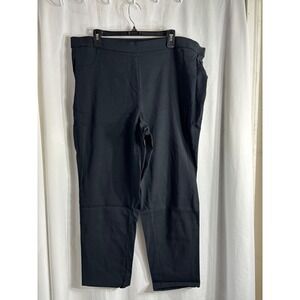 Architect Woman Black Pants‎ Size 18W Straight Leg Elastic Waist